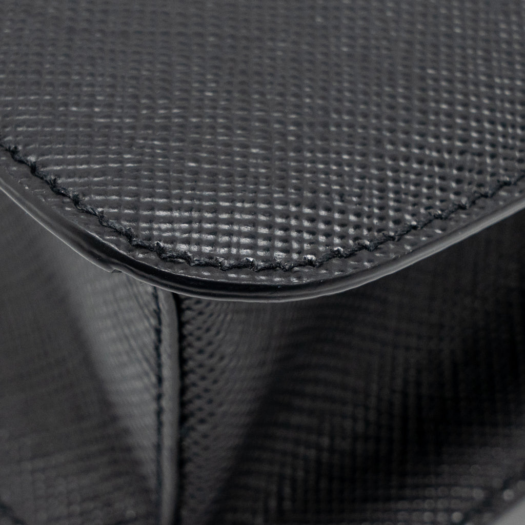 prada-saffiano-leather-flap-shoulder-bag-calfskin-black-ghw