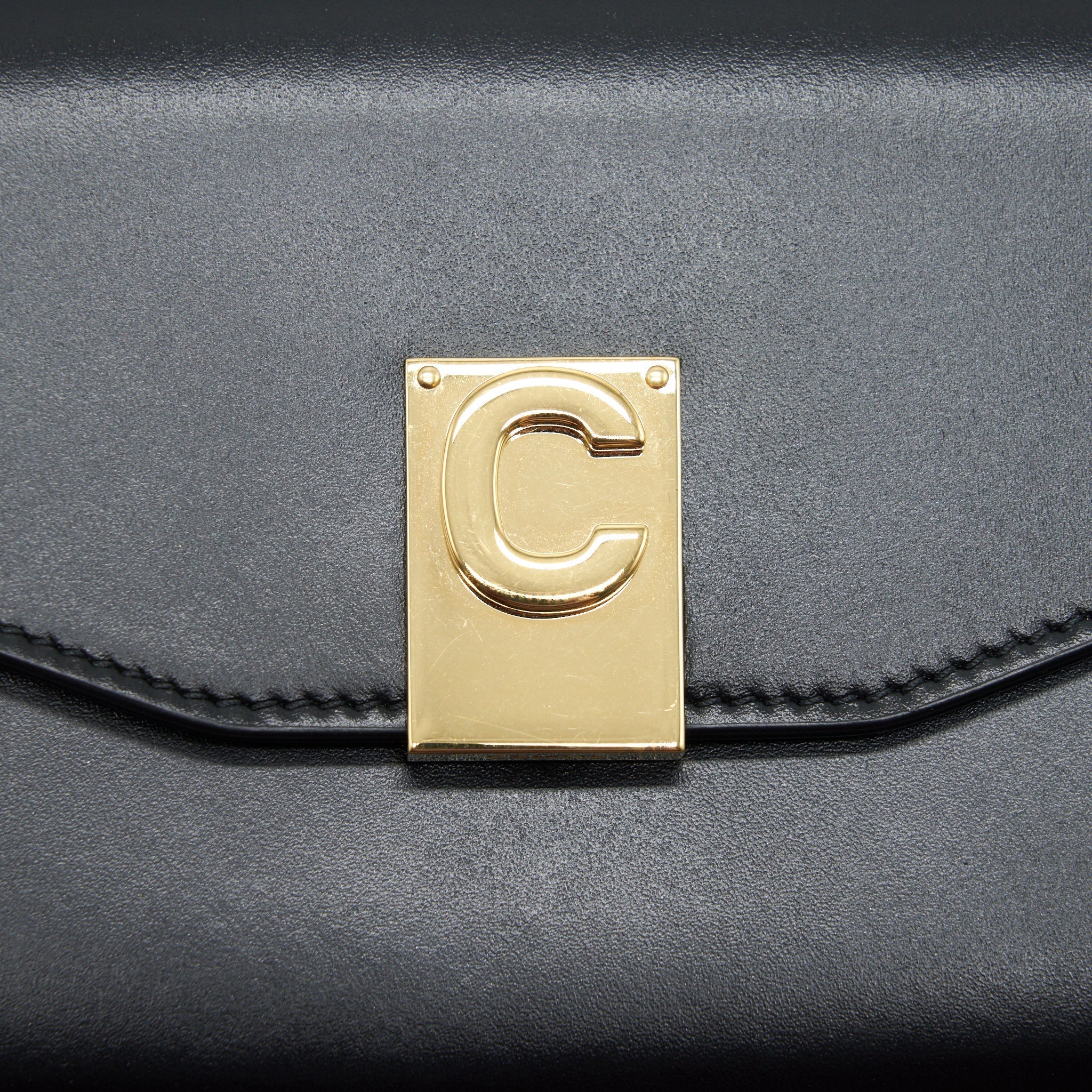 celine-calfskin-c-wallet-on-chain-bag-black-ghw