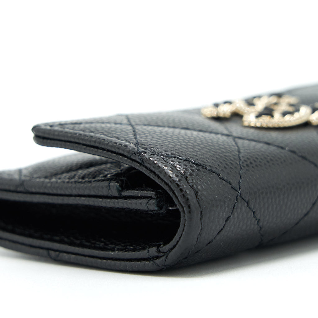 chanel-22s-detailed-logo-mini-flap-card-holder-caviar-black-lghw-1