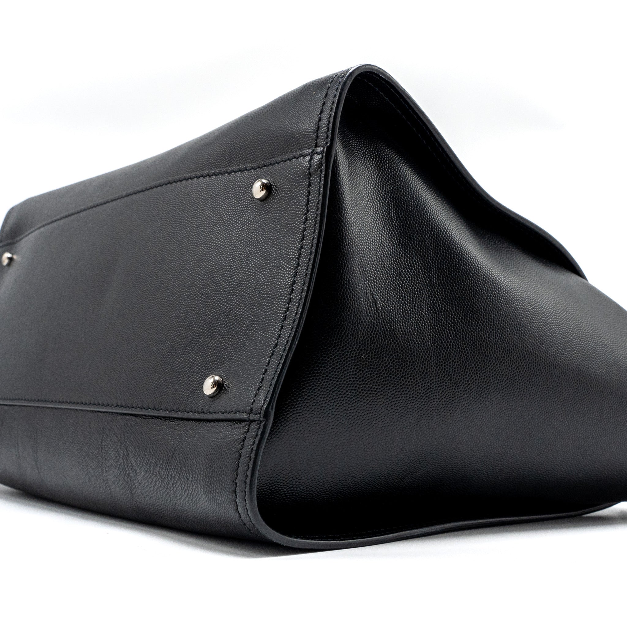 chanel-deauville-studded-tote-bag-caviar-black-shw
