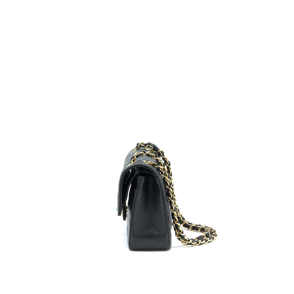 chanel-small-classic-double-flap-caviar-black-ghw-microchip