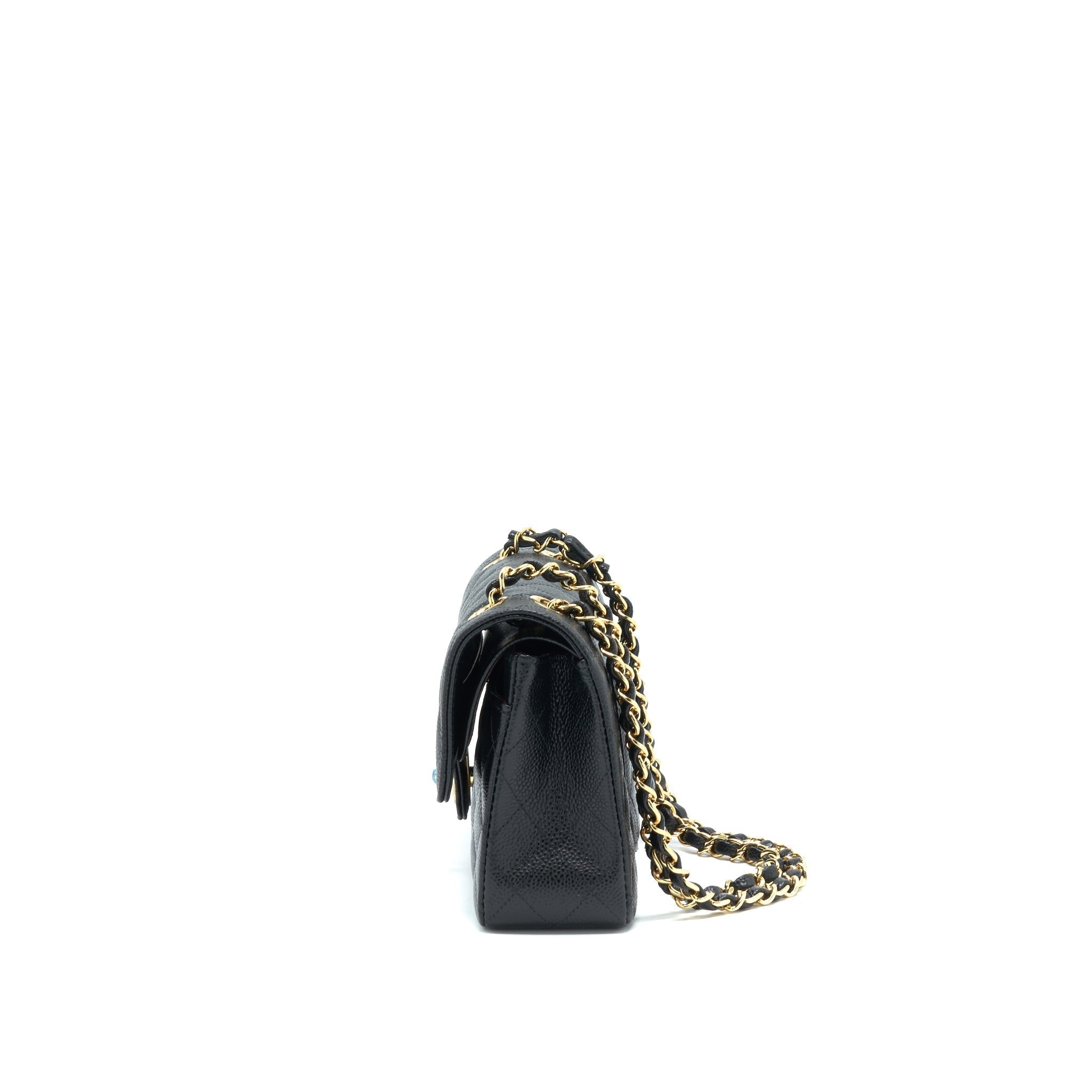 chanel-small-classic-double-flap-caviar-black-ghw-microchip