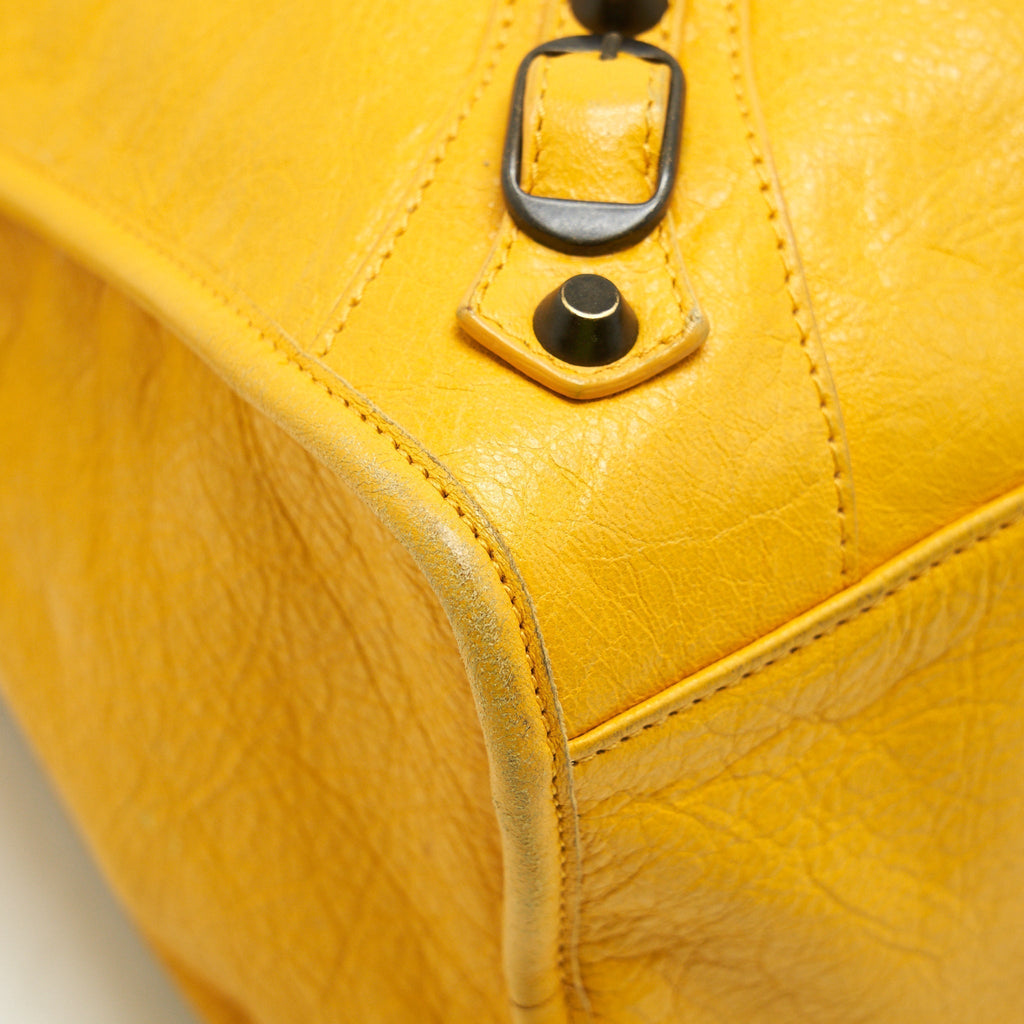 balenciaga-classic-city-bag-yellow-ruthenium-hardware
