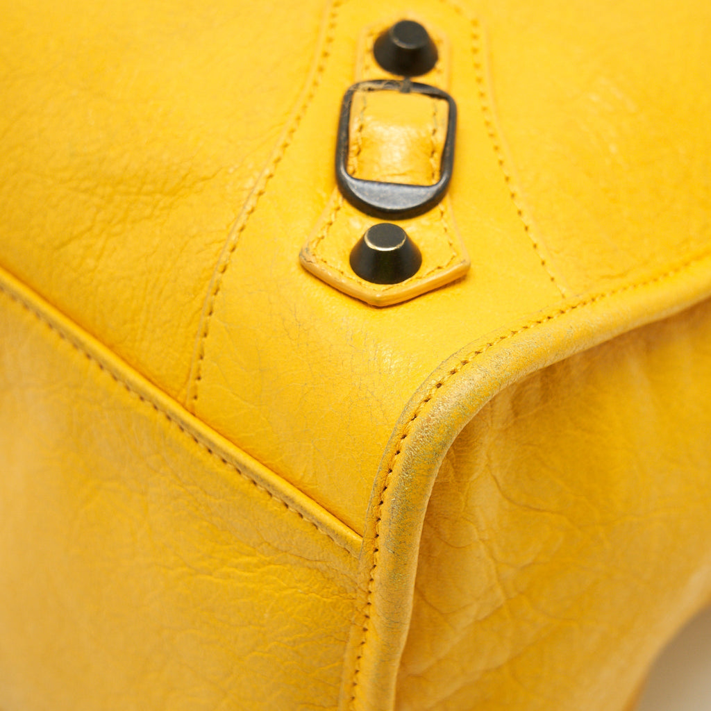 balenciaga-classic-city-bag-yellow-ruthenium-hardware