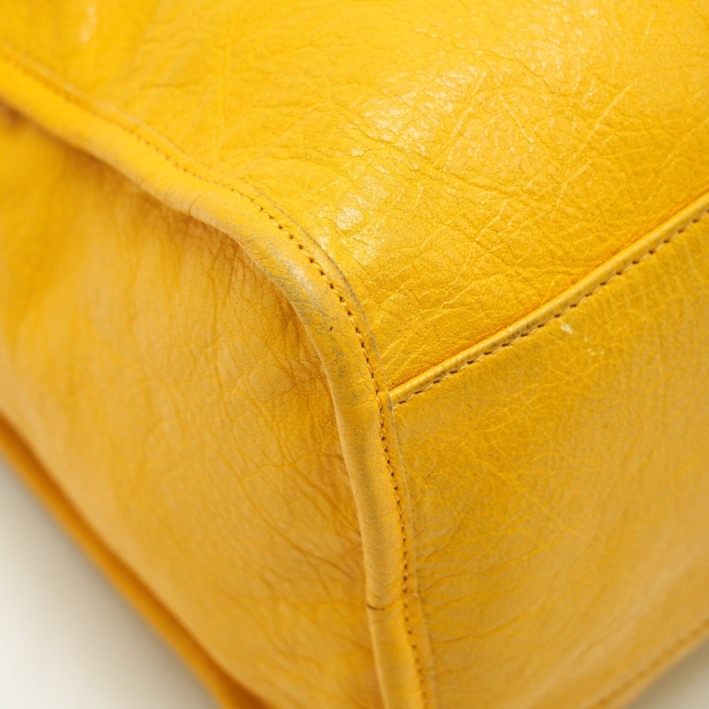 balenciaga-classic-city-bag-yellow-ruthenium-hardware