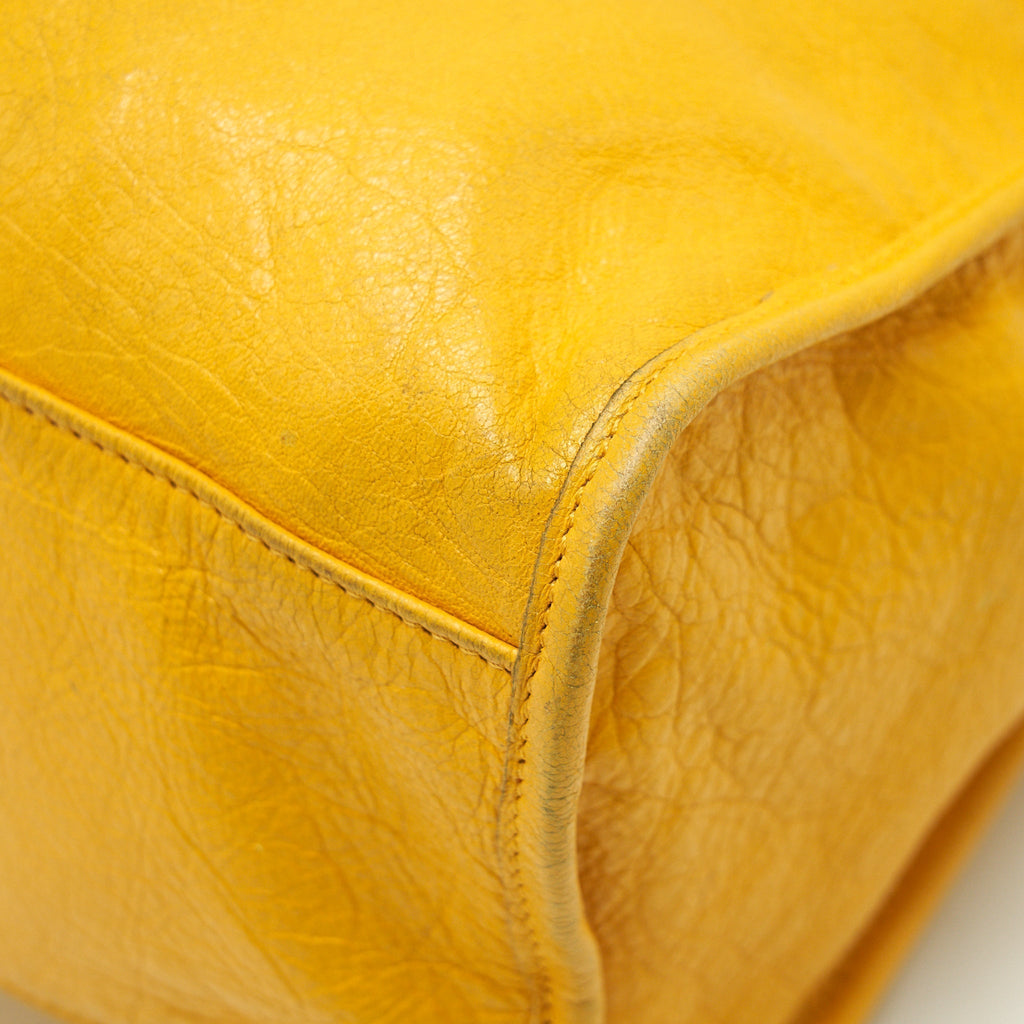 balenciaga-classic-city-bag-yellow-ruthenium-hardware