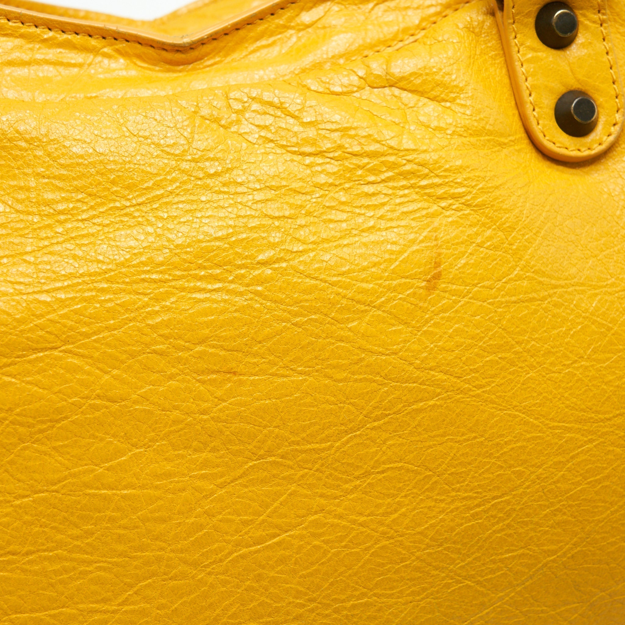 balenciaga-classic-city-bag-yellow-ruthenium-hardware