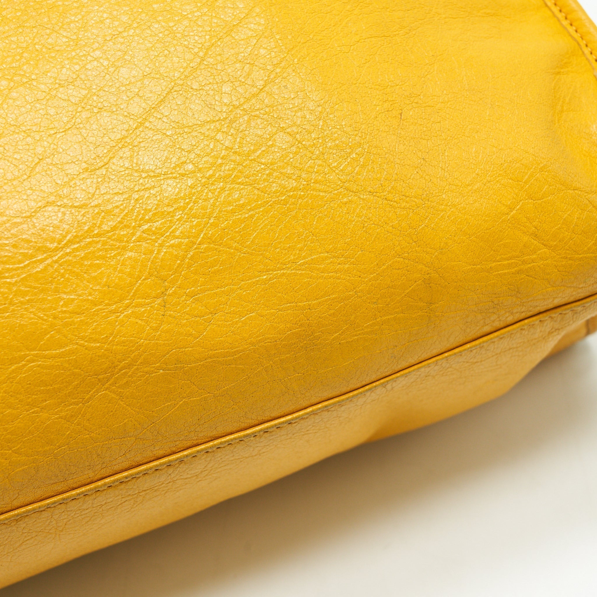 balenciaga-classic-city-bag-yellow-ruthenium-hardware