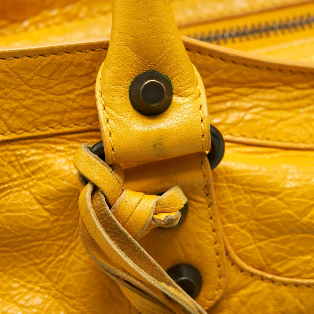 balenciaga-classic-city-bag-yellow-ruthenium-hardware