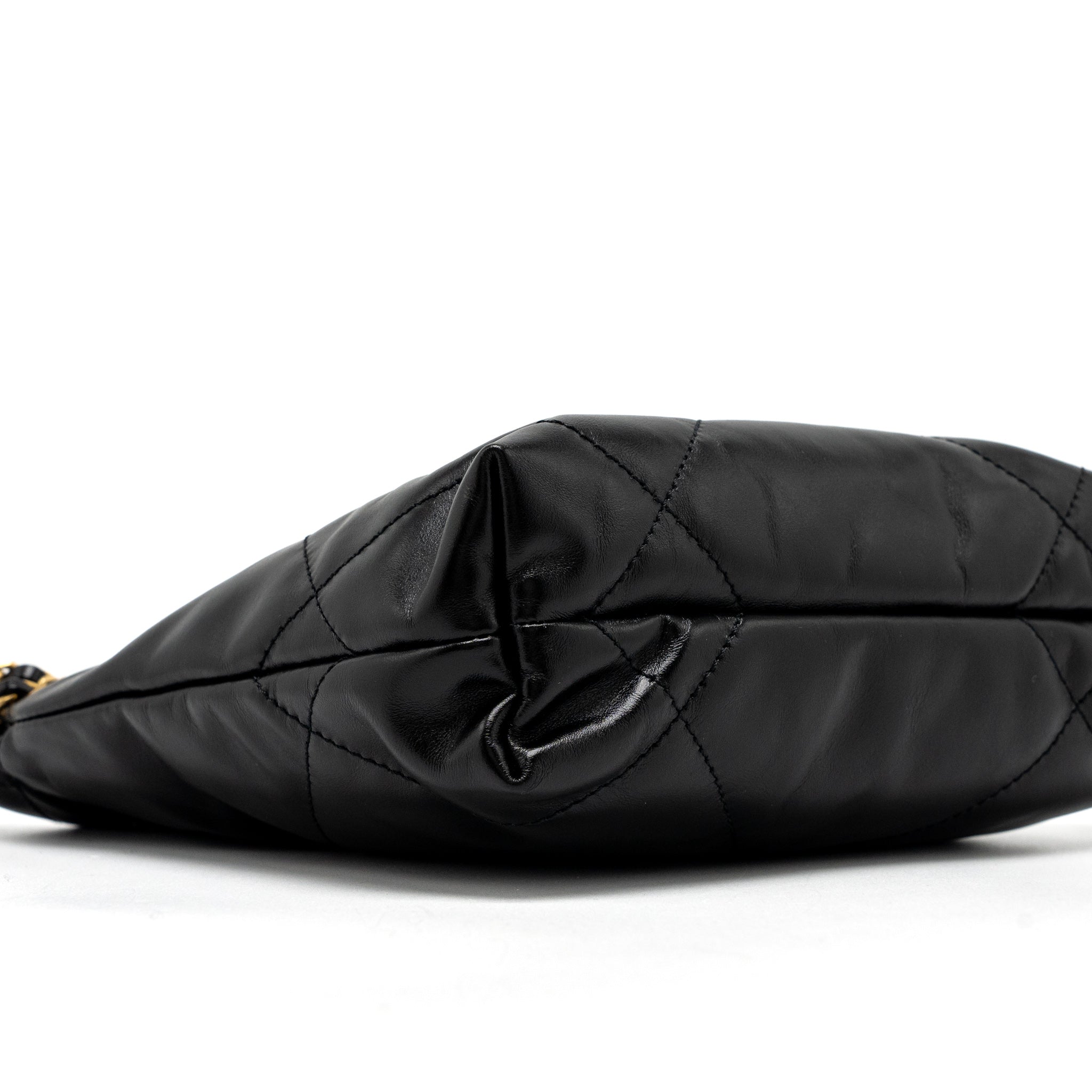 chanel-23s-mini-22-bag-shiny-calfskin-black-brushed-ghw-microchip