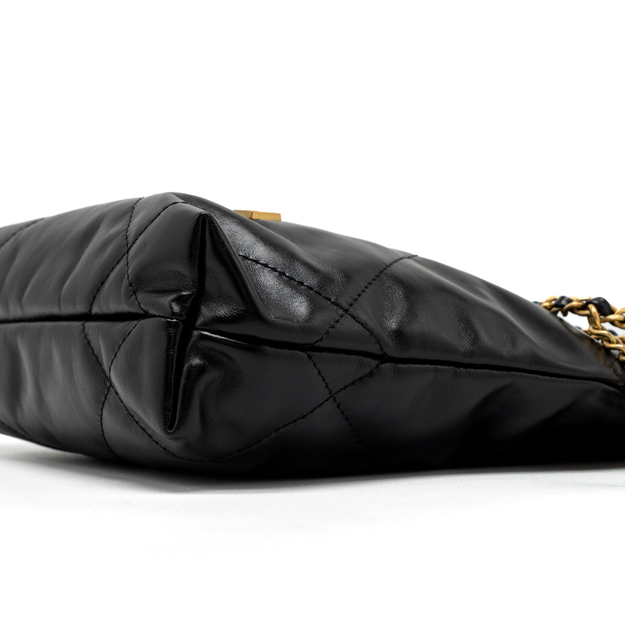 chanel-23s-mini-22-bag-shiny-calfskin-black-brushed-ghw-microchip