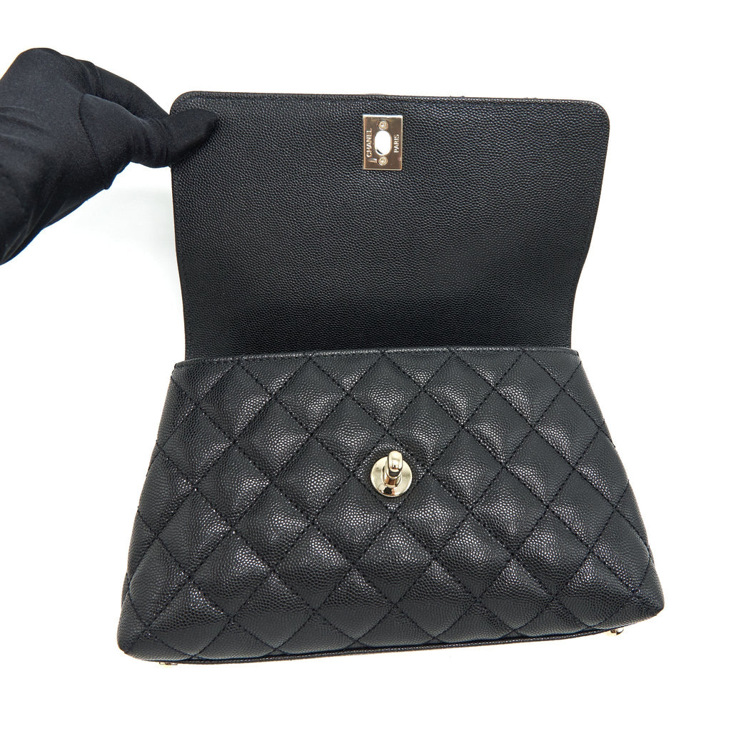 chanel-small-coco-handle-caviar-black-lghw-microchip