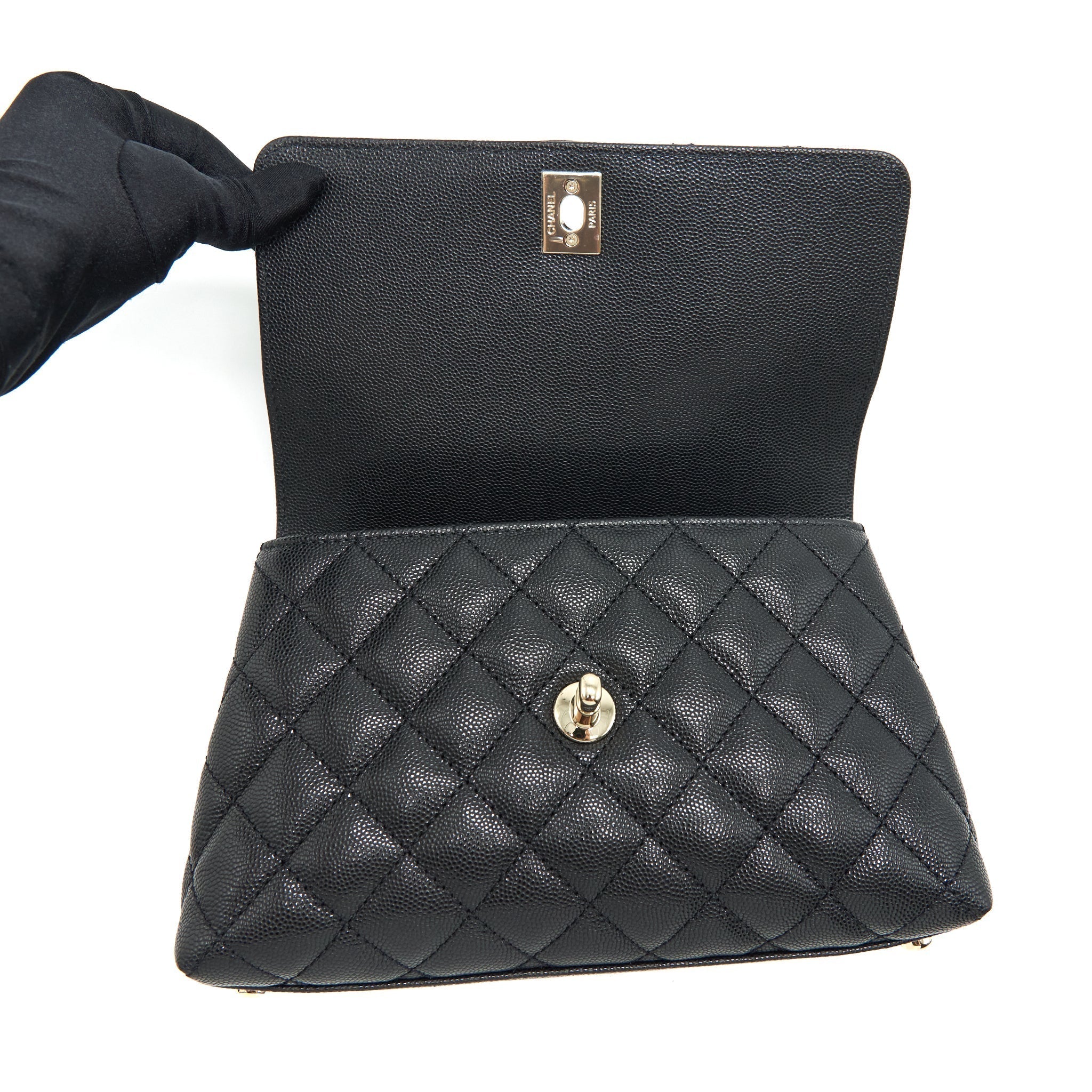 chanel-small-coco-handle-caviar-black-lghw-microchip