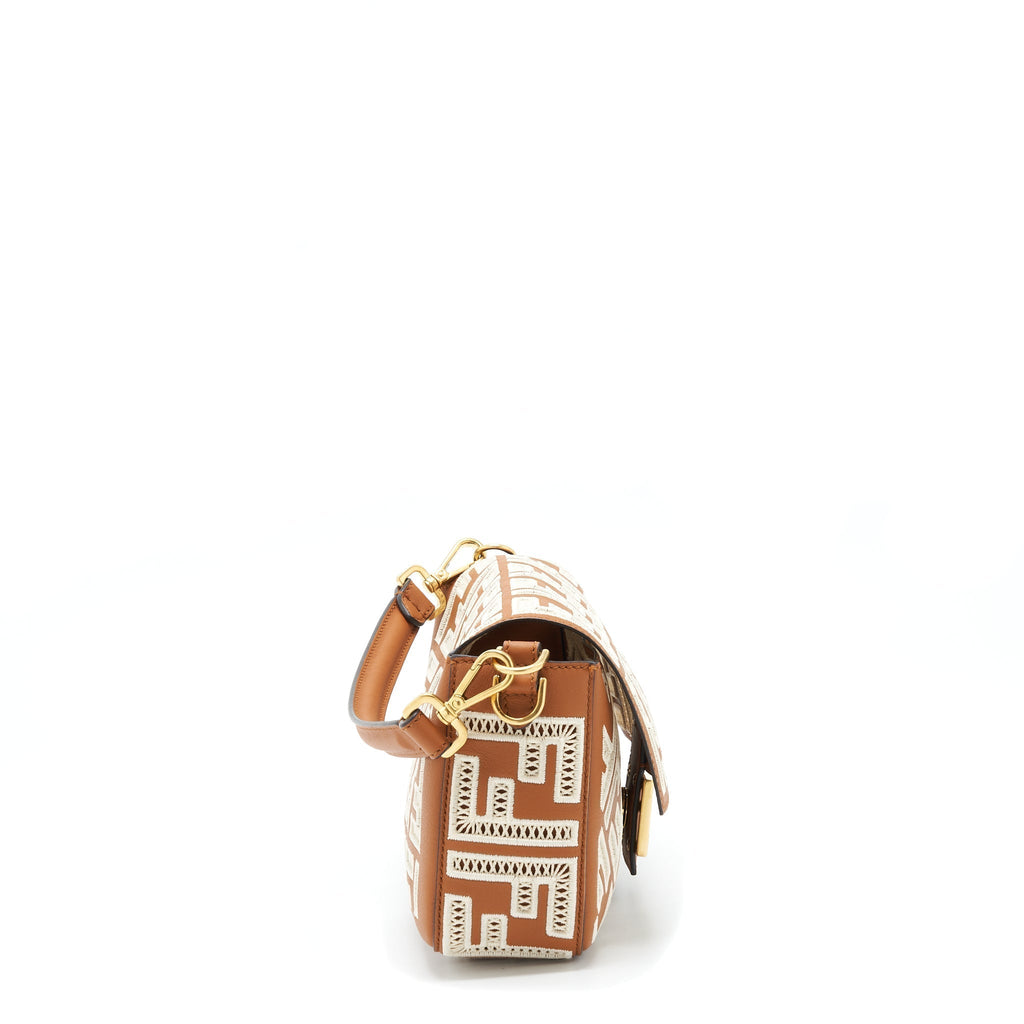 fendi-baguette-calfskin-brown-and-white-ghw