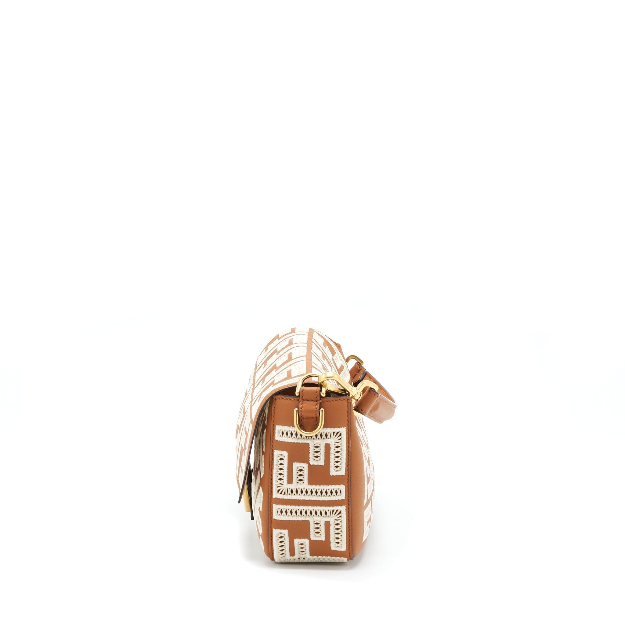 fendi-baguette-calfskin-brown-and-white-ghw
