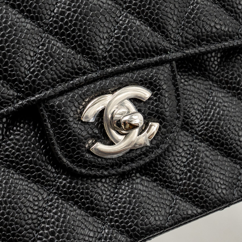 chanel-small-classic-double-flap-bag-caviar-black-shw