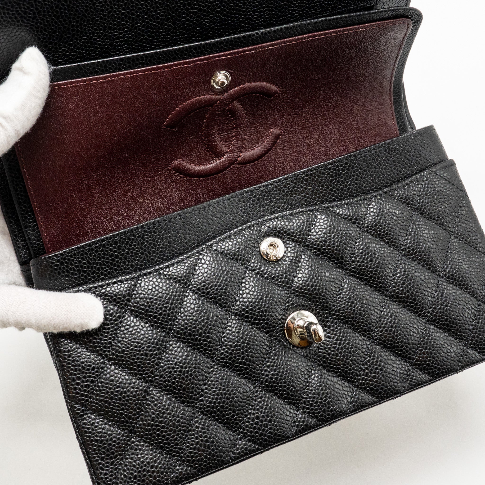 chanel-small-classic-double-flap-bag-caviar-black-shw