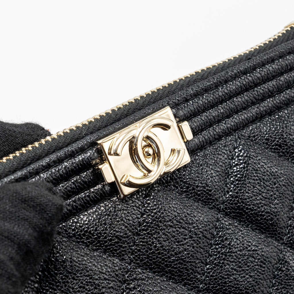 chanel-small-boy-zip-pouch-shiny-grained-calfskin-black-ghw-copy