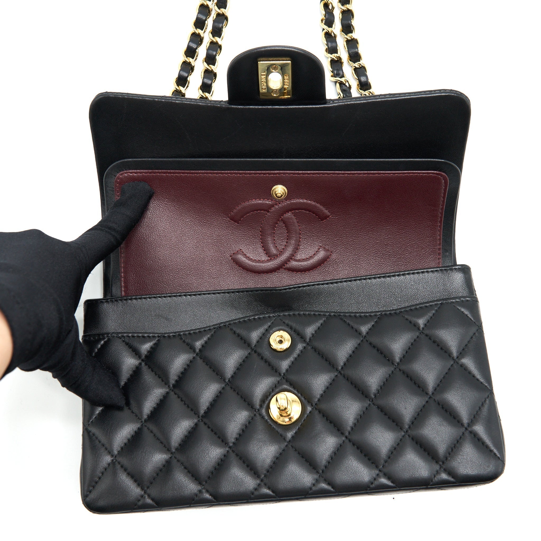 chanel-small-classic-double-flap-bag-lambskin-black-ghw