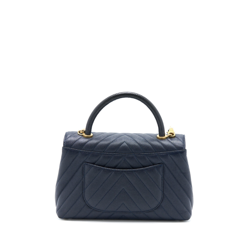 chanel-medium-chevron-coco-handle-bag-caviar-with-lizard-handle-navy-brushed-ghw