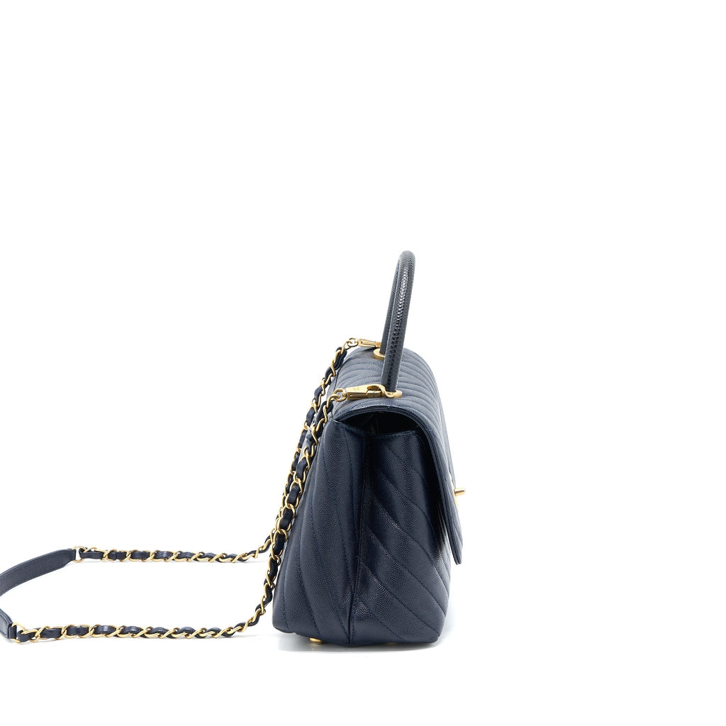 chanel-medium-chevron-coco-handle-bag-caviar-with-lizard-handle-navy-brushed-ghw