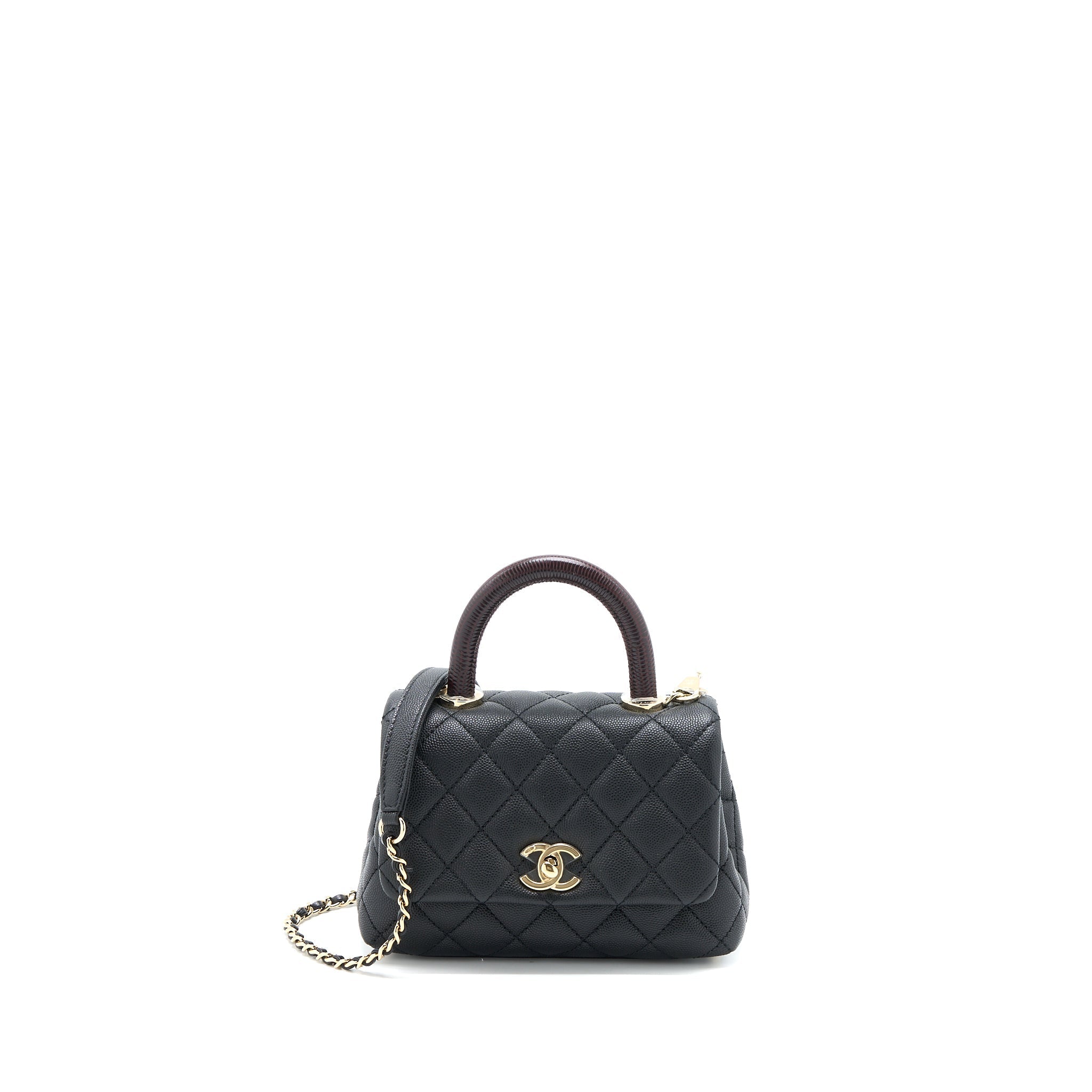 chanel-mini-coco-handle-caviar-black-burgundy-handle-lghw