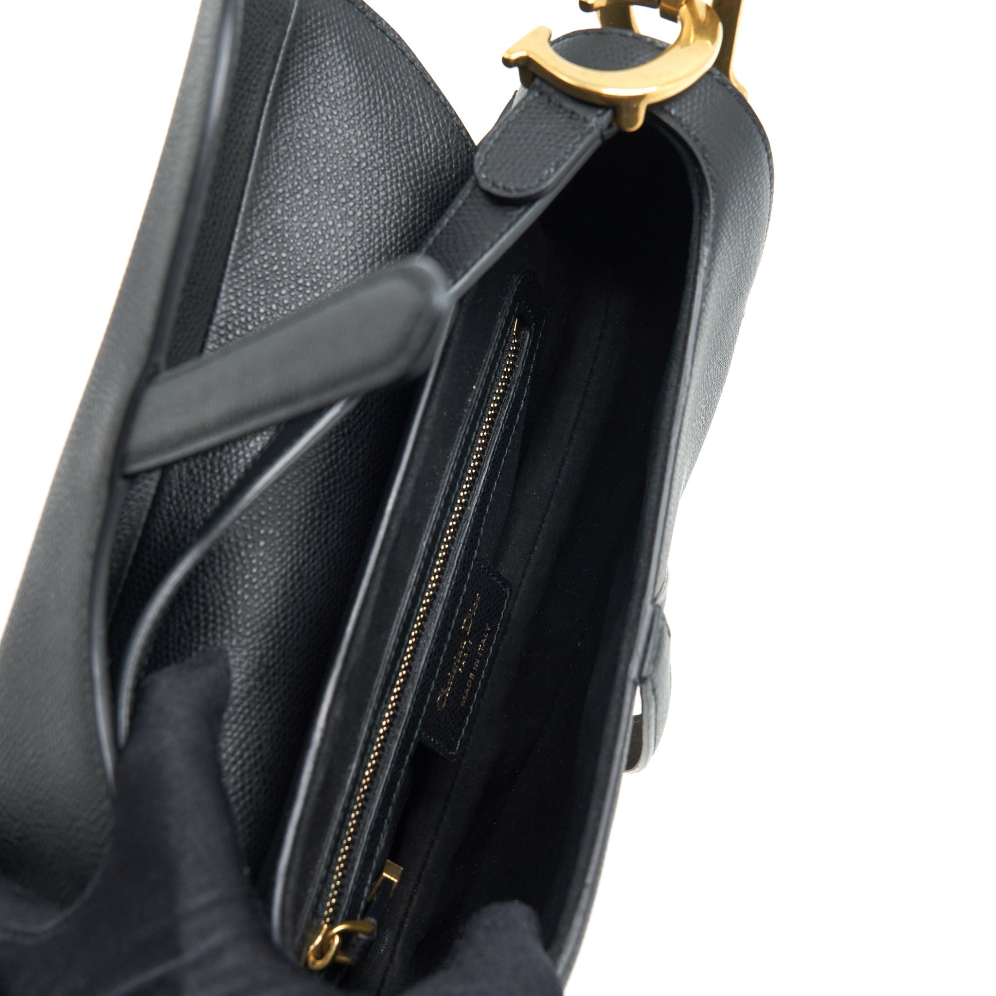 dior-medium-saddle-bag-grained-calfskin-black-ghw-1