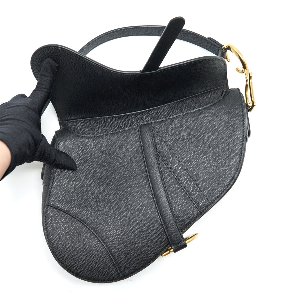 dior-medium-saddle-bag-grained-calfskin-black-ghw-1