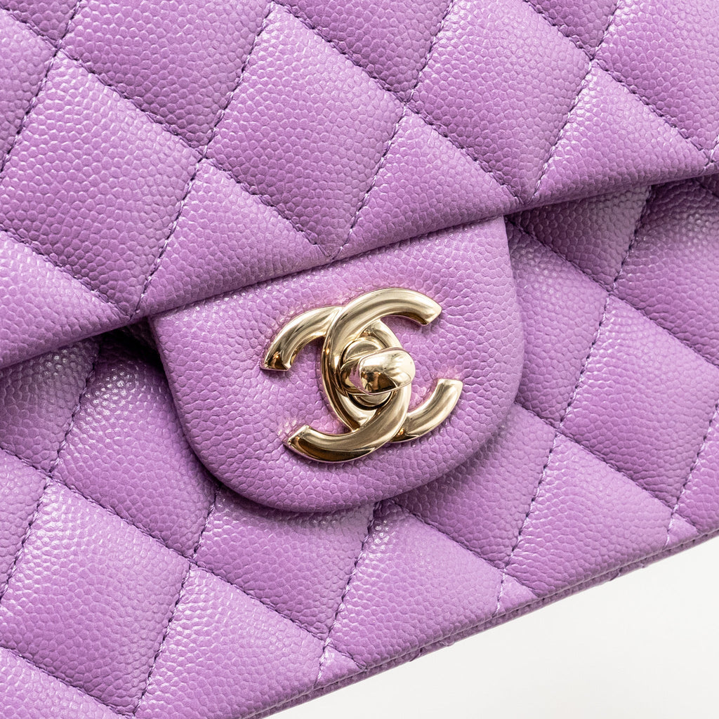 chanel-medium-classic-double-flap-bag-caviar-purple-lghw-microchip