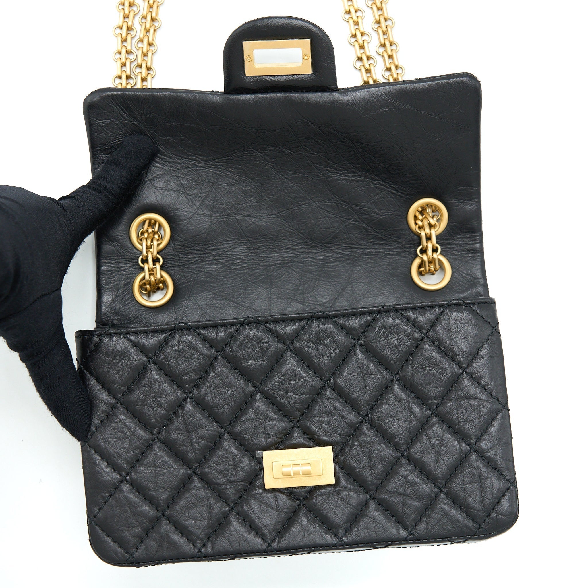 chanel-mini-2-55-reissue-flap-bag-aged-calfskin-black-brushed-ghw-microchip-1