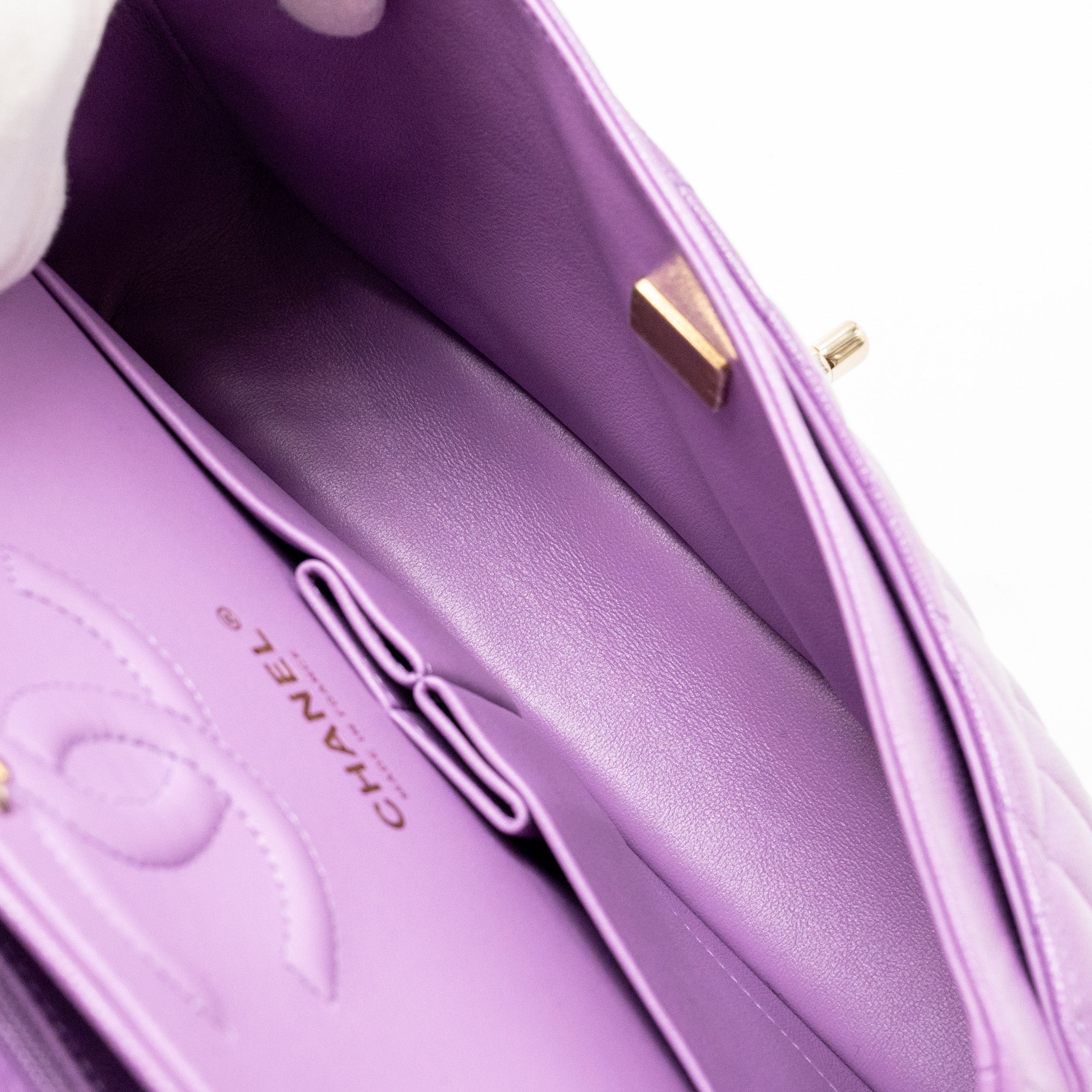 chanel-medium-classic-double-flap-bag-caviar-purple-lghw-microchip