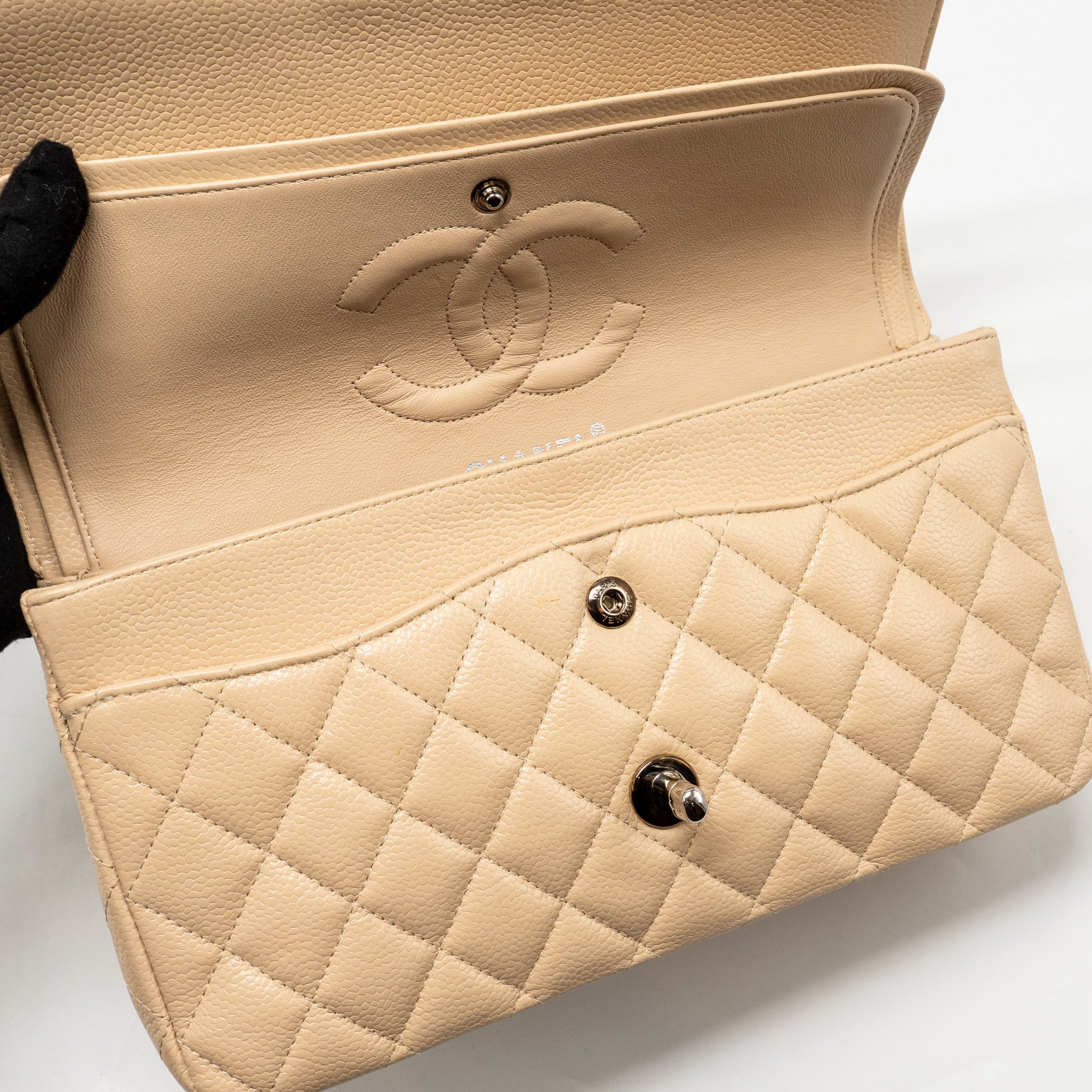 chanel-medium-classic-double-flap-bag-caviar-beige-lghw-1