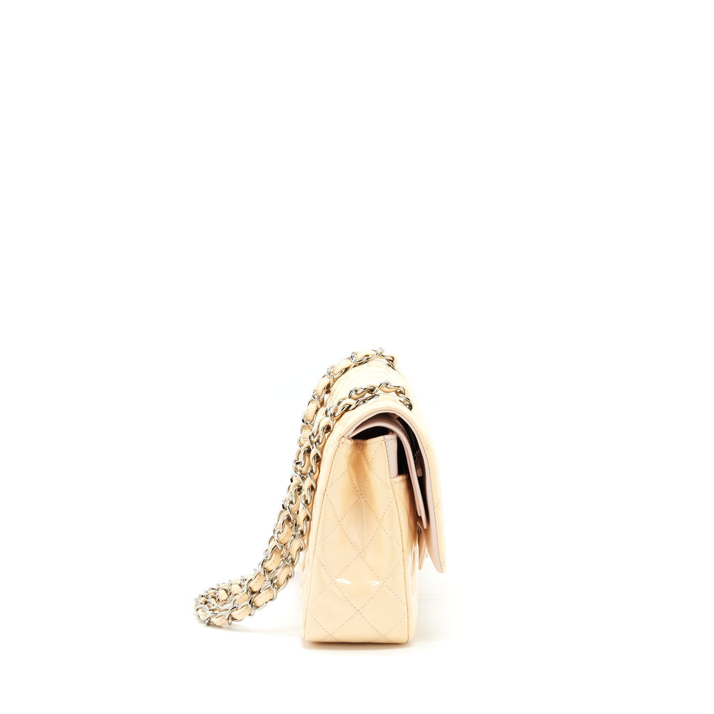 chanel-patent-leather-medium-classic-double-flap-bag-light-pink-shw