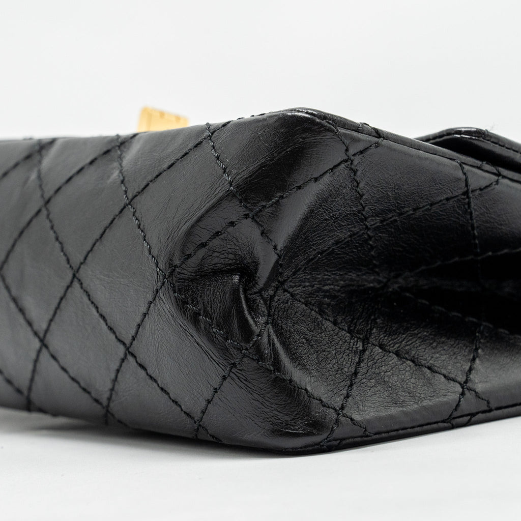 chanel-mini-2-55-reissue-aged-calfskin-black-ghw-copy