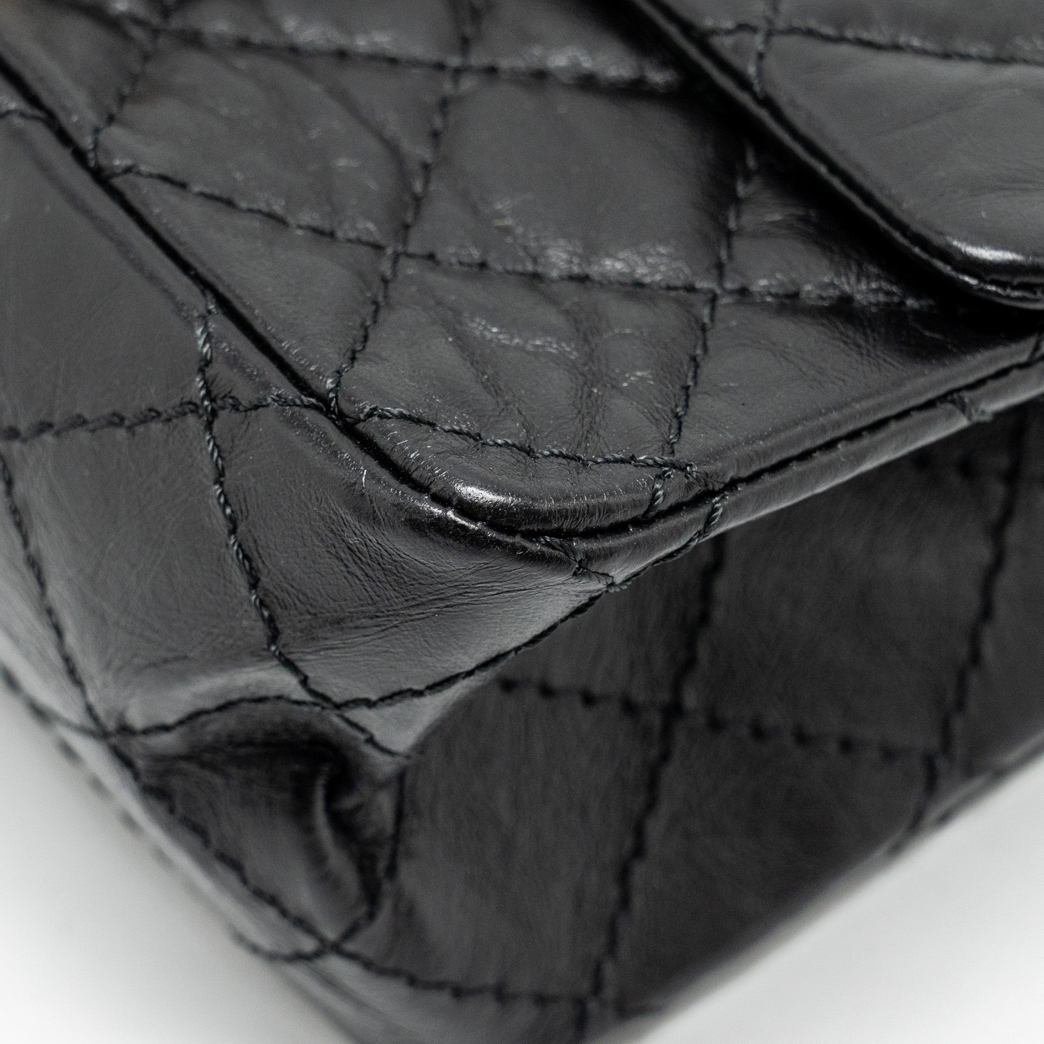 chanel-mini-2-55-reissue-aged-calfskin-black-ghw-copy