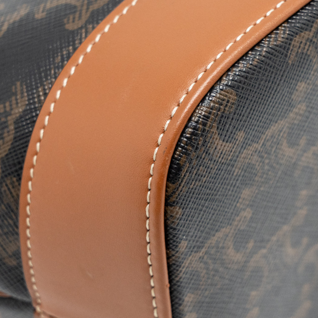 celine-small-bucket-bag-triomphe-canvas-calfskin-tan-ghw-1