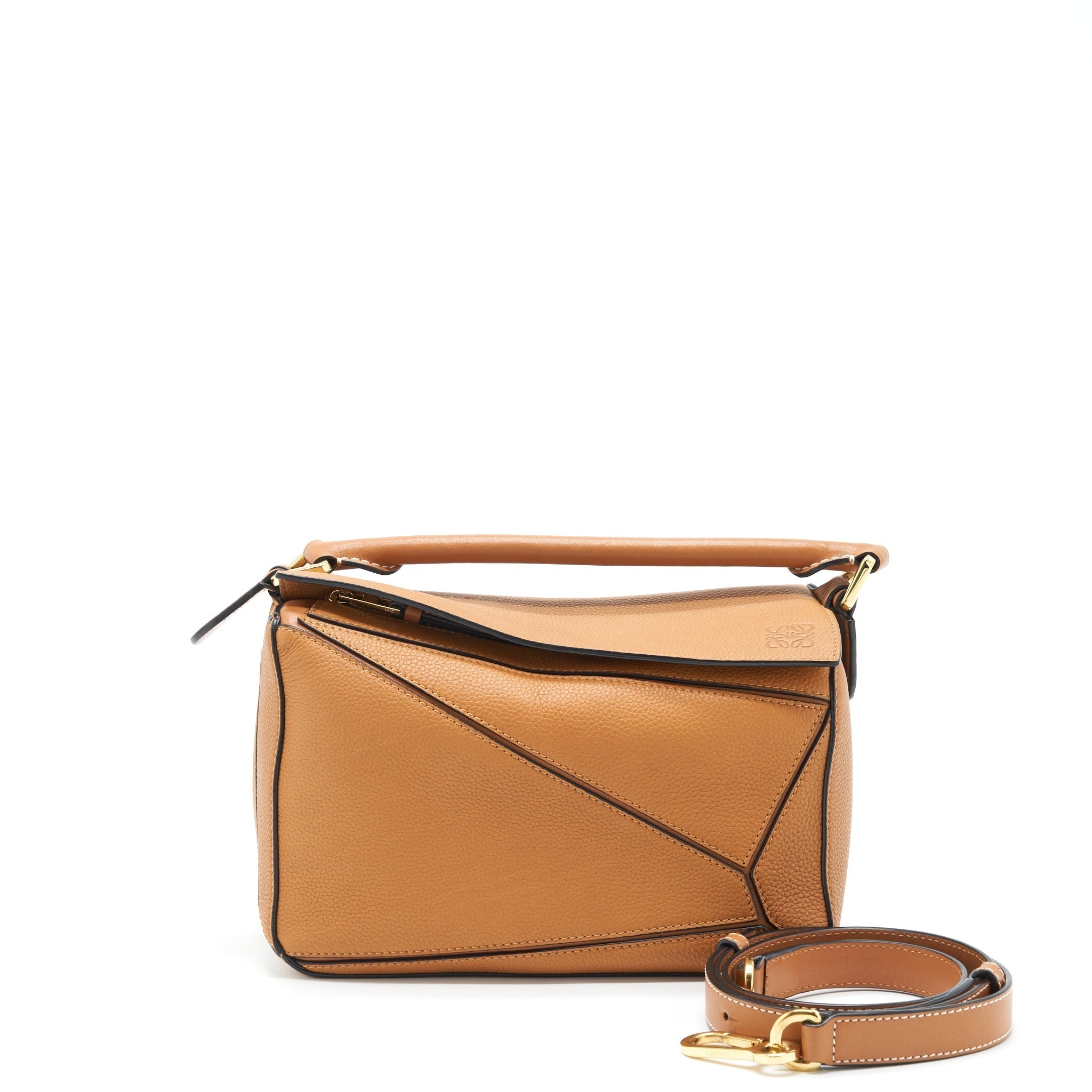 loewe-small-puzzle-bag-tan-ghw
