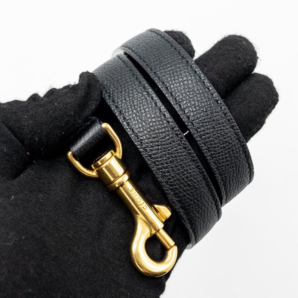 celine-mini-belt-bag-grained-calfskin-black-ghw-4