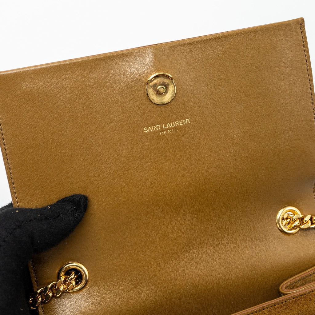 saint-laurent-kate-chain-wallet-with-tassel-suede-leather-brown-ghw
