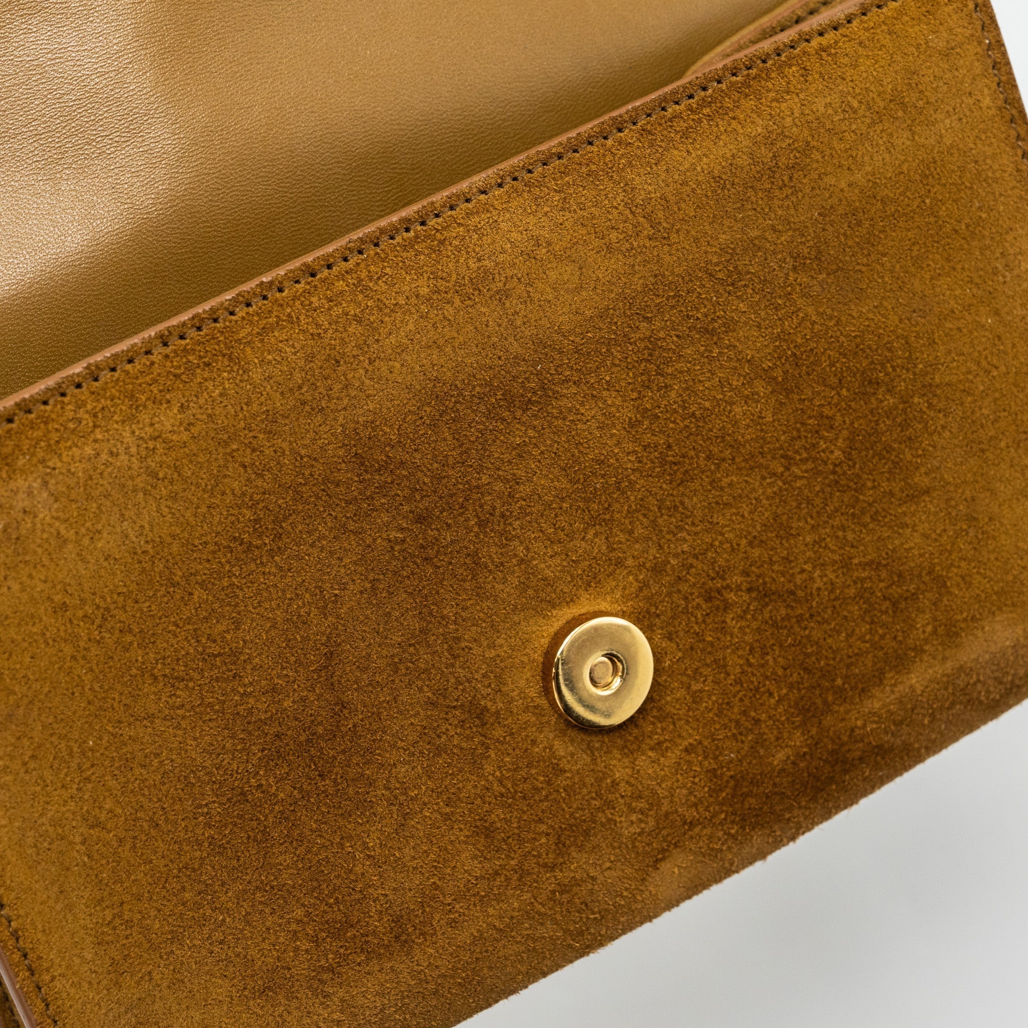 saint-laurent-kate-chain-wallet-with-tassel-suede-leather-brown-ghw