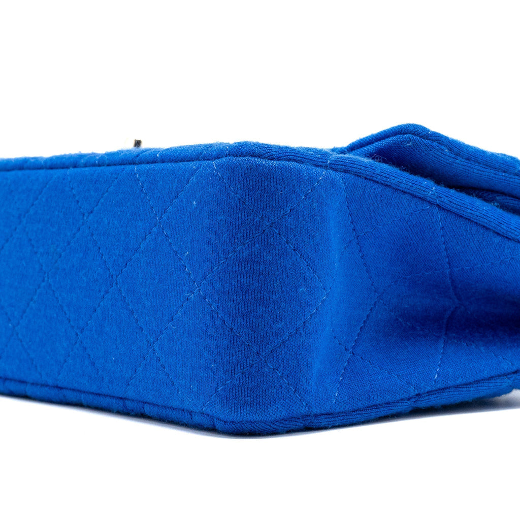 chanel-medium-classic-double-flap-bag-fabric-blue-shw