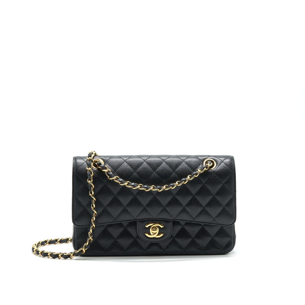 chanel-medium-classic-double-flap-bag-caviar-black-ghw-serial-26