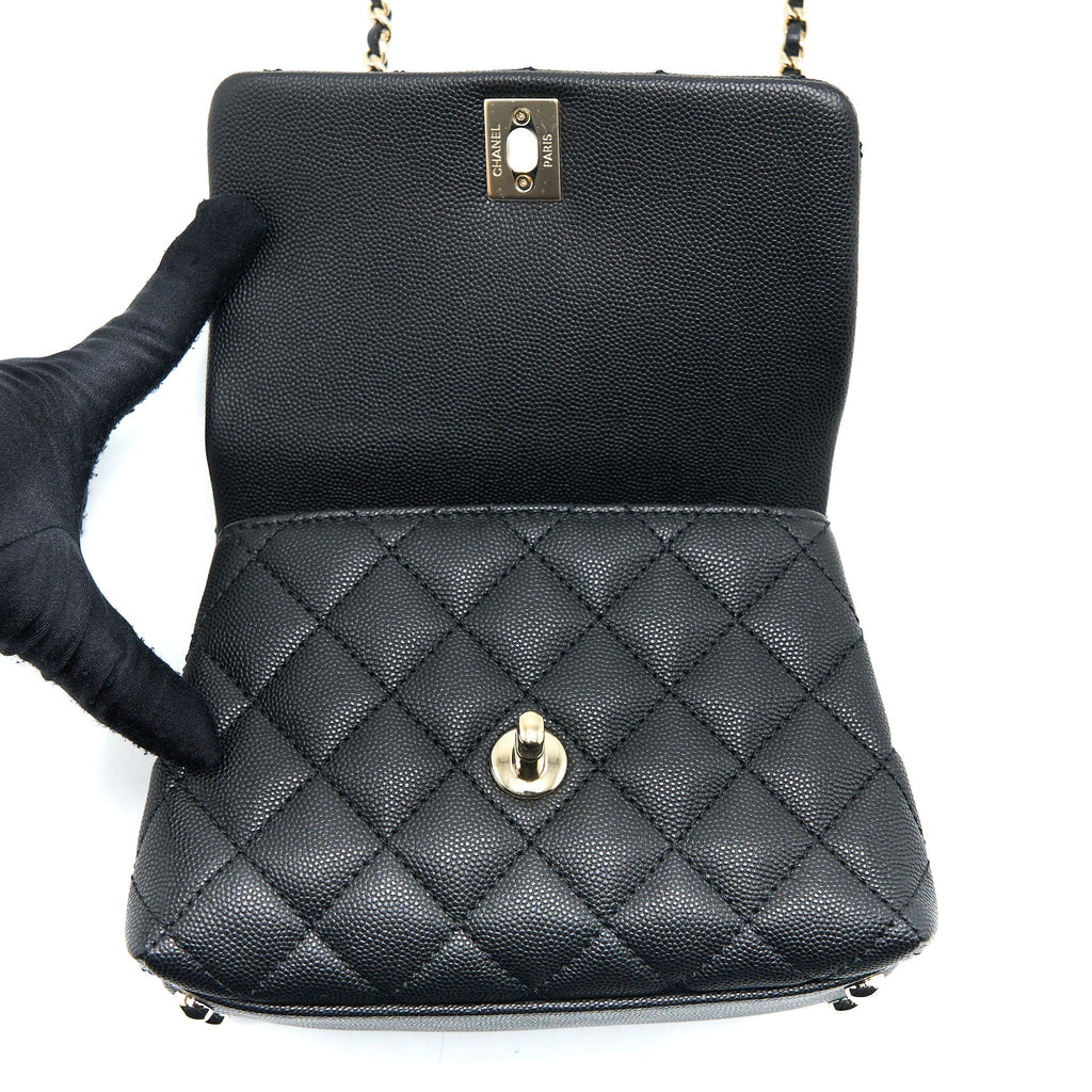chanel-mini-coco-handle-caviar-black-burgundy-handle-lghw