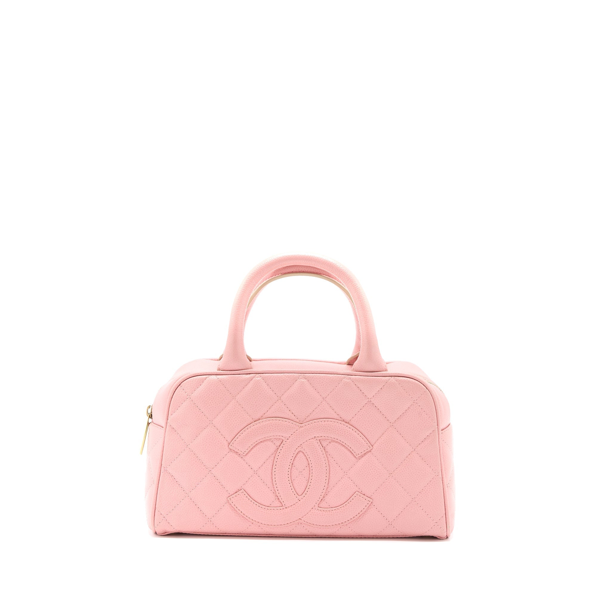 chanel-vintage-bowling-bag-caviar-light-pink-lghw