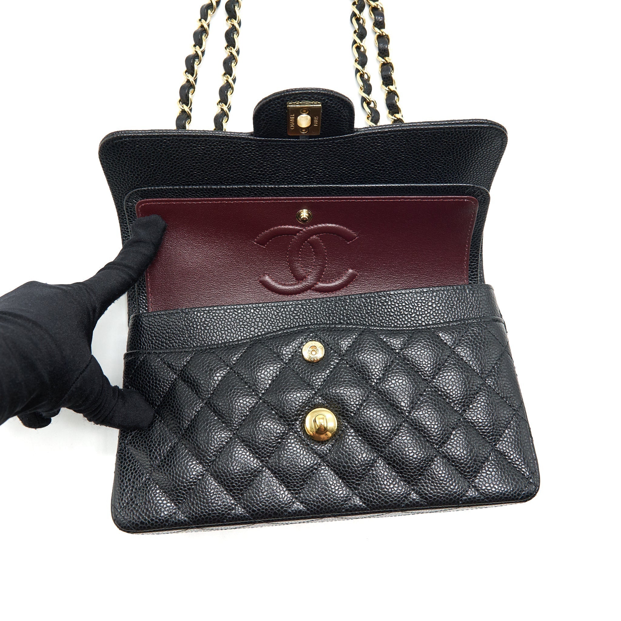 chanel-22c-caviar-small-classic-double-flap-bag-black-ghw