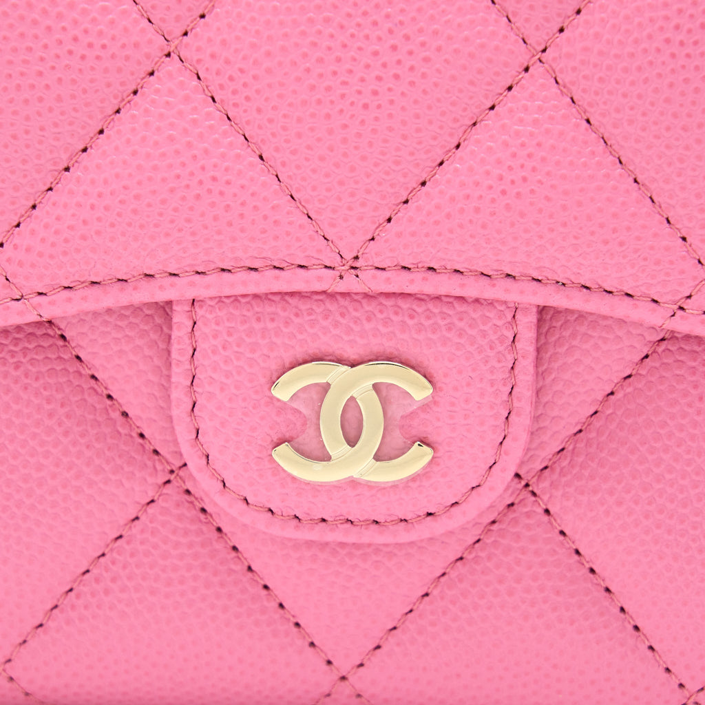 chanel-mini-flap-card-holder-caviar-pink-lghw