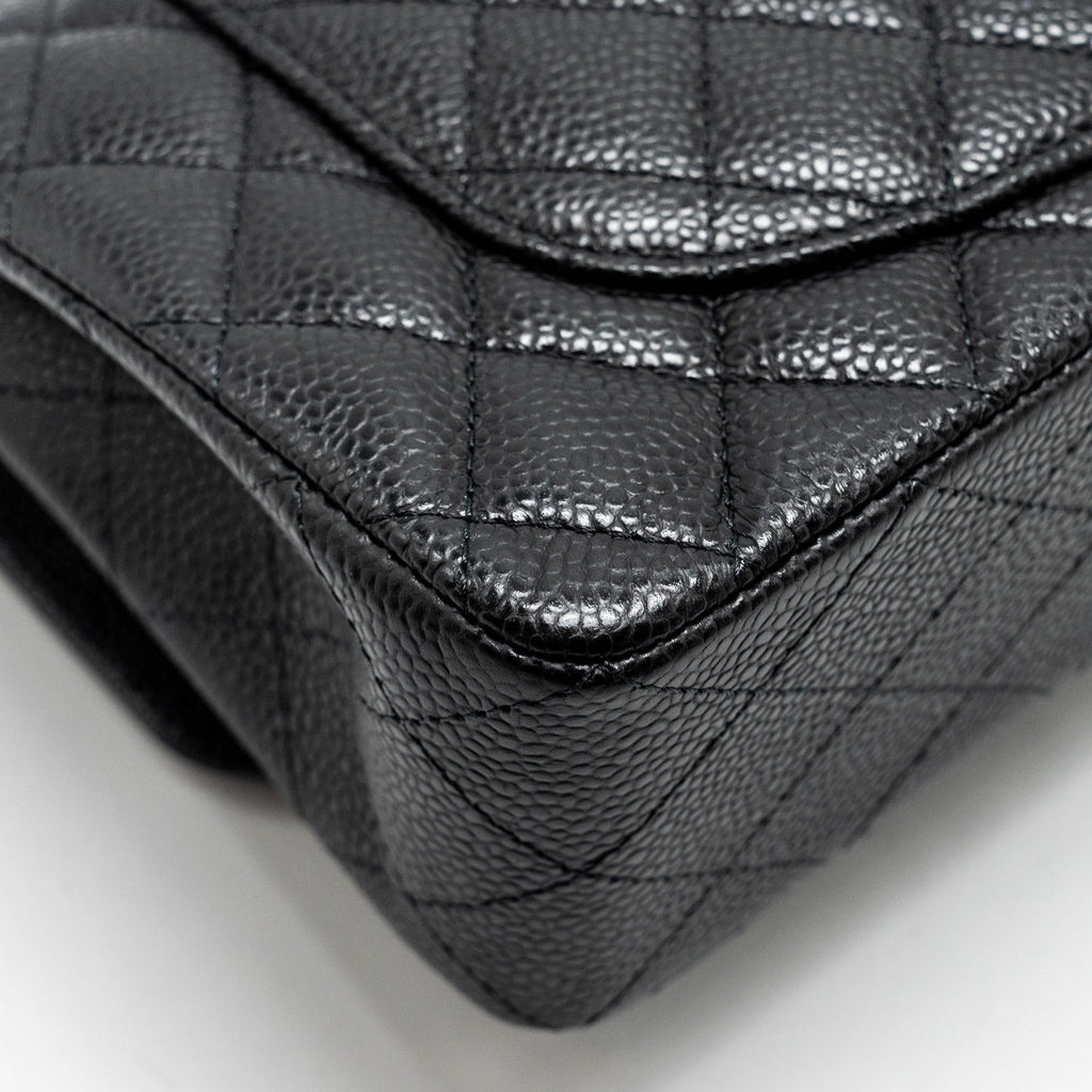 chanel-small-classic-double-flap-bag-caviar-black-shwmicrochip-2