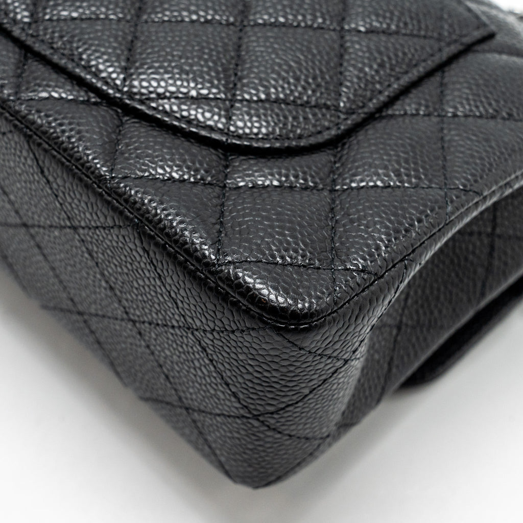 chanel-small-classic-double-flap-bag-caviar-black-shwmicrochip-2