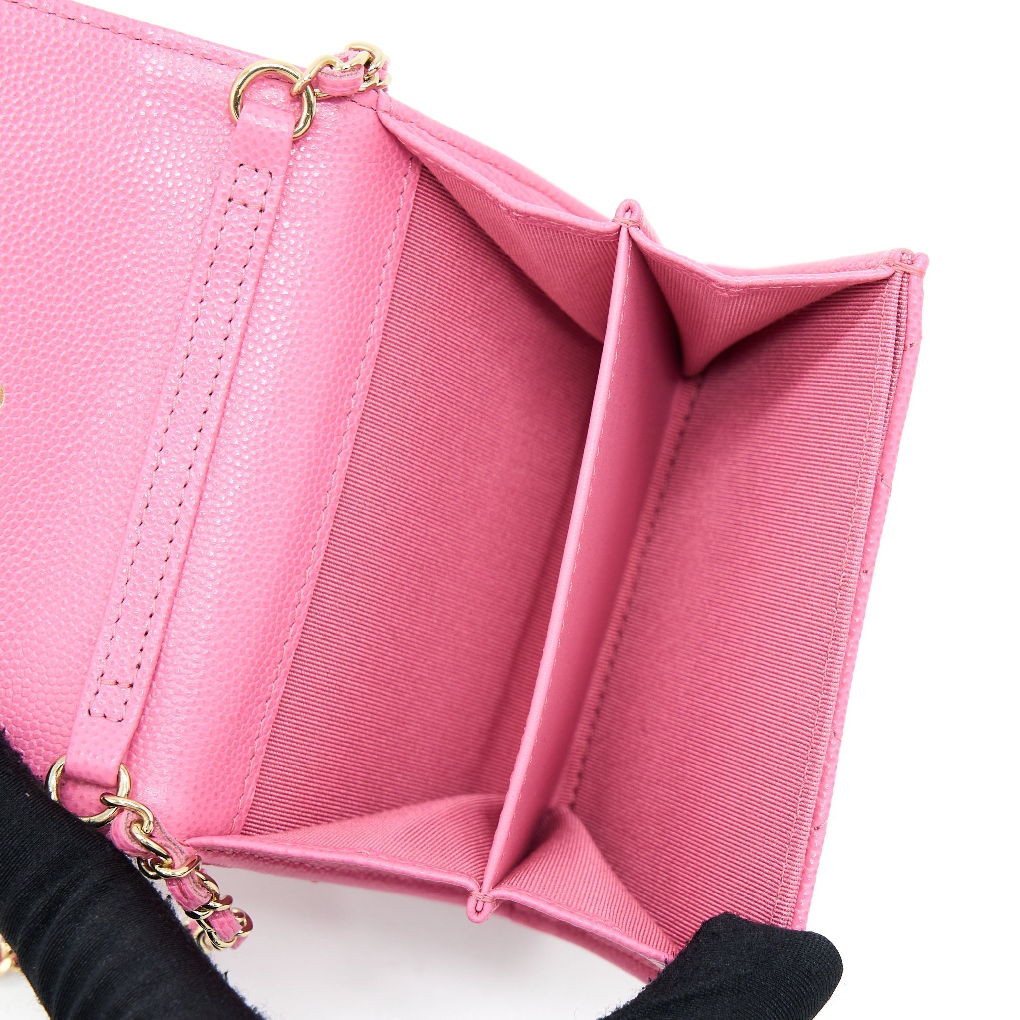 chanel-mini-flap-card-holder-caviar-pink-lghw