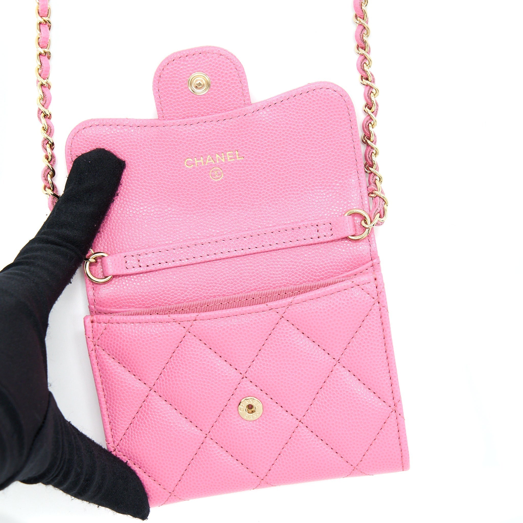 chanel-mini-flap-card-holder-caviar-pink-lghw